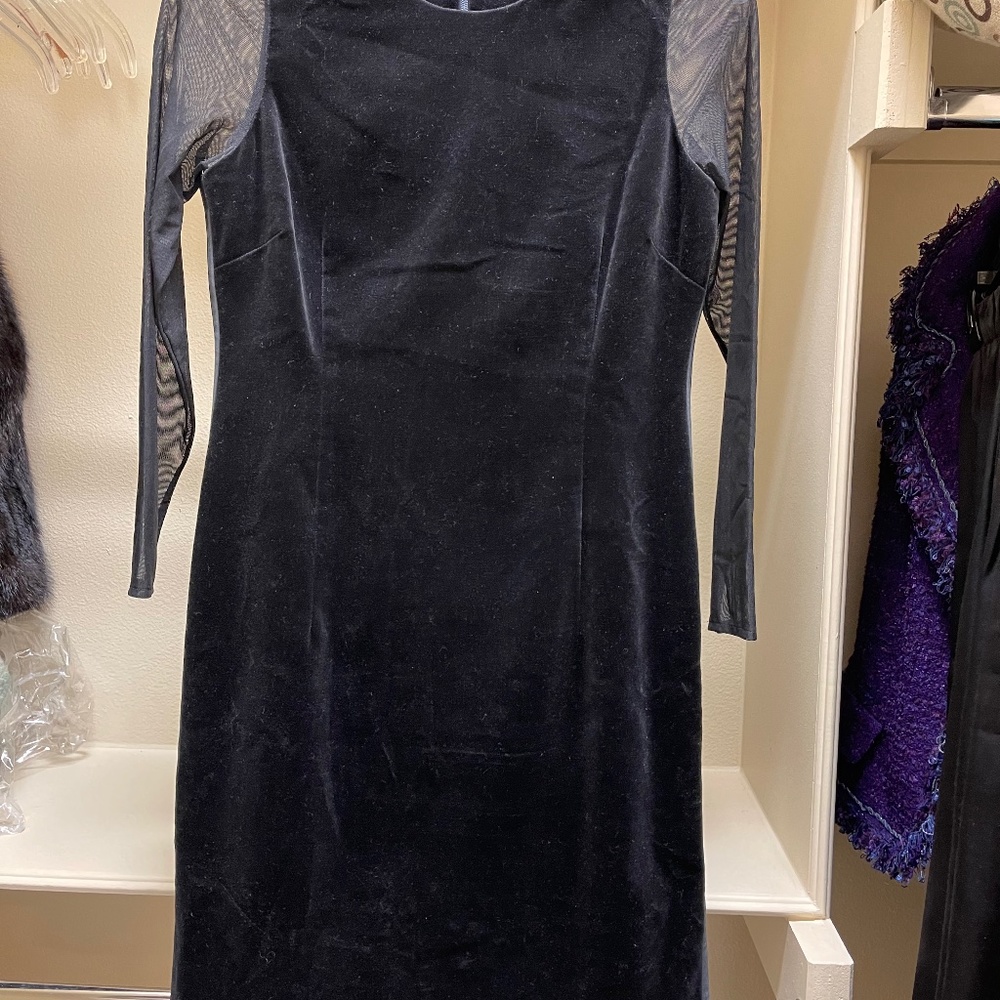 Tommy Hilfiger black velvet dress